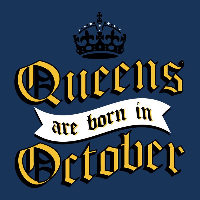 Queens Are Born In October Infant Baby Jersey Bodysuit