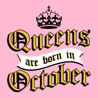 Queens Are Born In October V-Neck T-Shirt