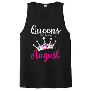 Queens Are Born In August Pink Crown Birthday Gifts PosiCharge Competitor Tank