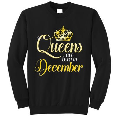 Queens Are Born In December Birthday Wo Month Gift Sweatshirt