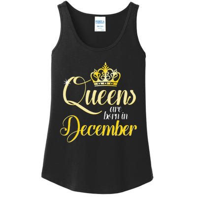 Queens Are Born In December Birthday Wo Month Gift Ladies Essential Tank