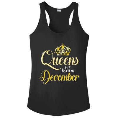 Queens Are Born In December Birthday Wo Month Gift Ladies PosiCharge Competitor Racerback Tank