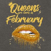 Queens Are Born In February Birthday for Black Wo Cotton Canvas Backpack