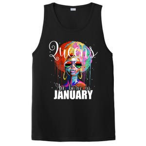 Queens Are Born In January Birthday Gift Funny Gift PosiCharge Competitor Tank