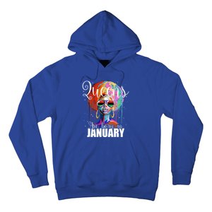 Queens Are Born In January Birthday Gift Funny Gift Hoodie