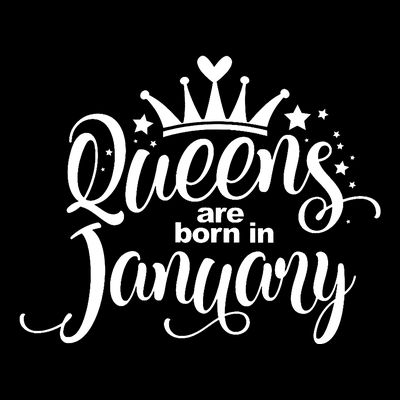Queens Are Born In January Birthday T-Shirt