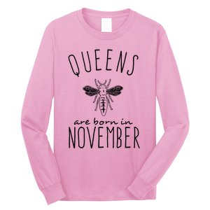 Queens Are Born In November Long Sleeve Shirt