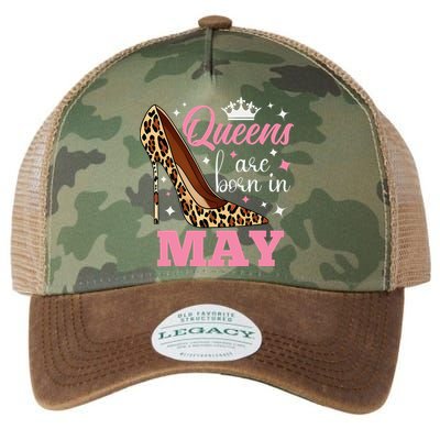 Queens are Born in May Funny May Birthday Legacy Tie Dye Trucker Hat