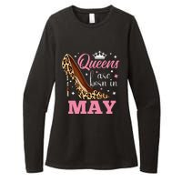 Queens are Born in May Funny May Birthday Womens CVC Long Sleeve Shirt