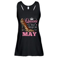 Queens are Born in May Funny May Birthday Ladies Essential Flowy Tank