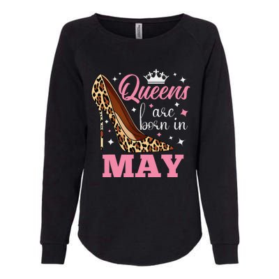 Queens are Born in May Funny May Birthday Womens California Wash Sweatshirt