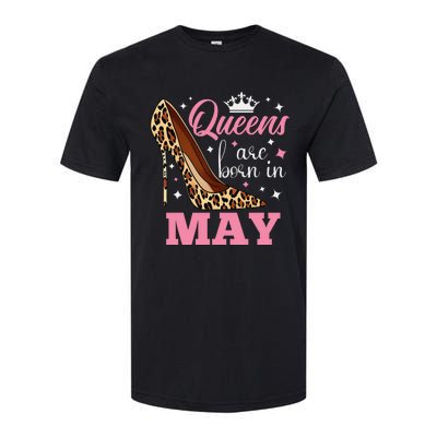 Queens are Born in May Funny May Birthday Softstyle® CVC T-Shirt