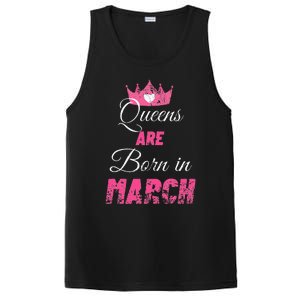 Queens Are Born In March Distressed Birthday Gift PosiCharge Competitor Tank