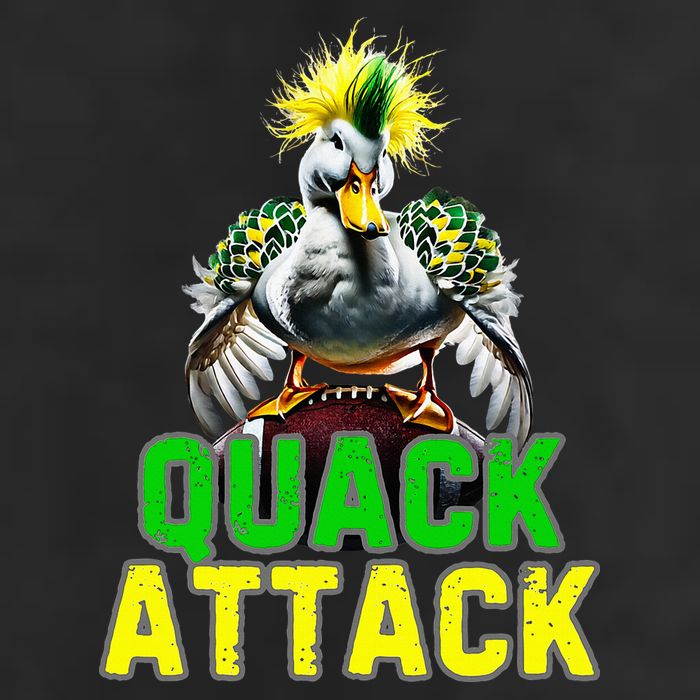 Quack Attack By Angry White Green And Yellow Duck Cool Comfort Performance Bucket Hat