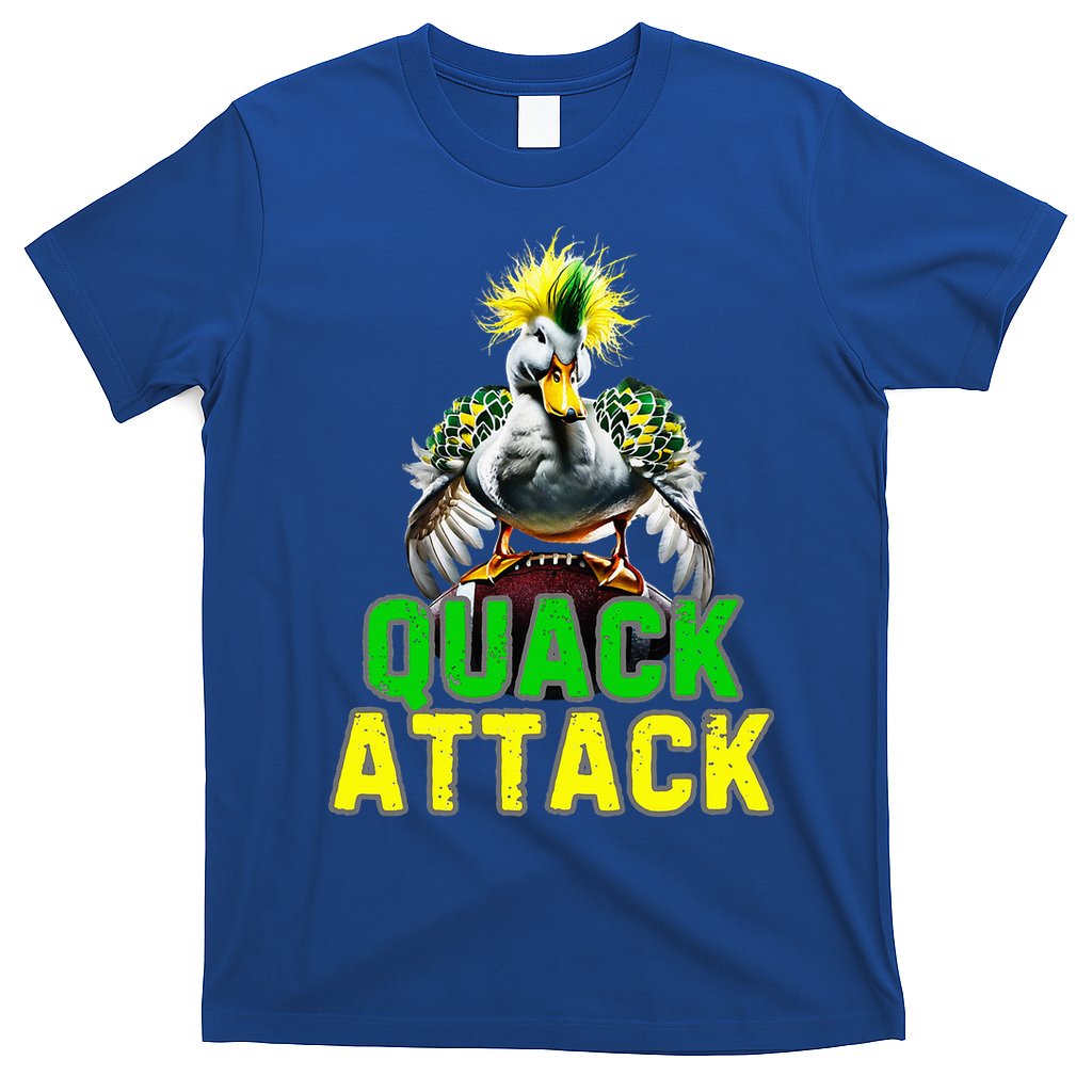 Quack Attack By Angry White Green And Yellow Duck T-Shirt