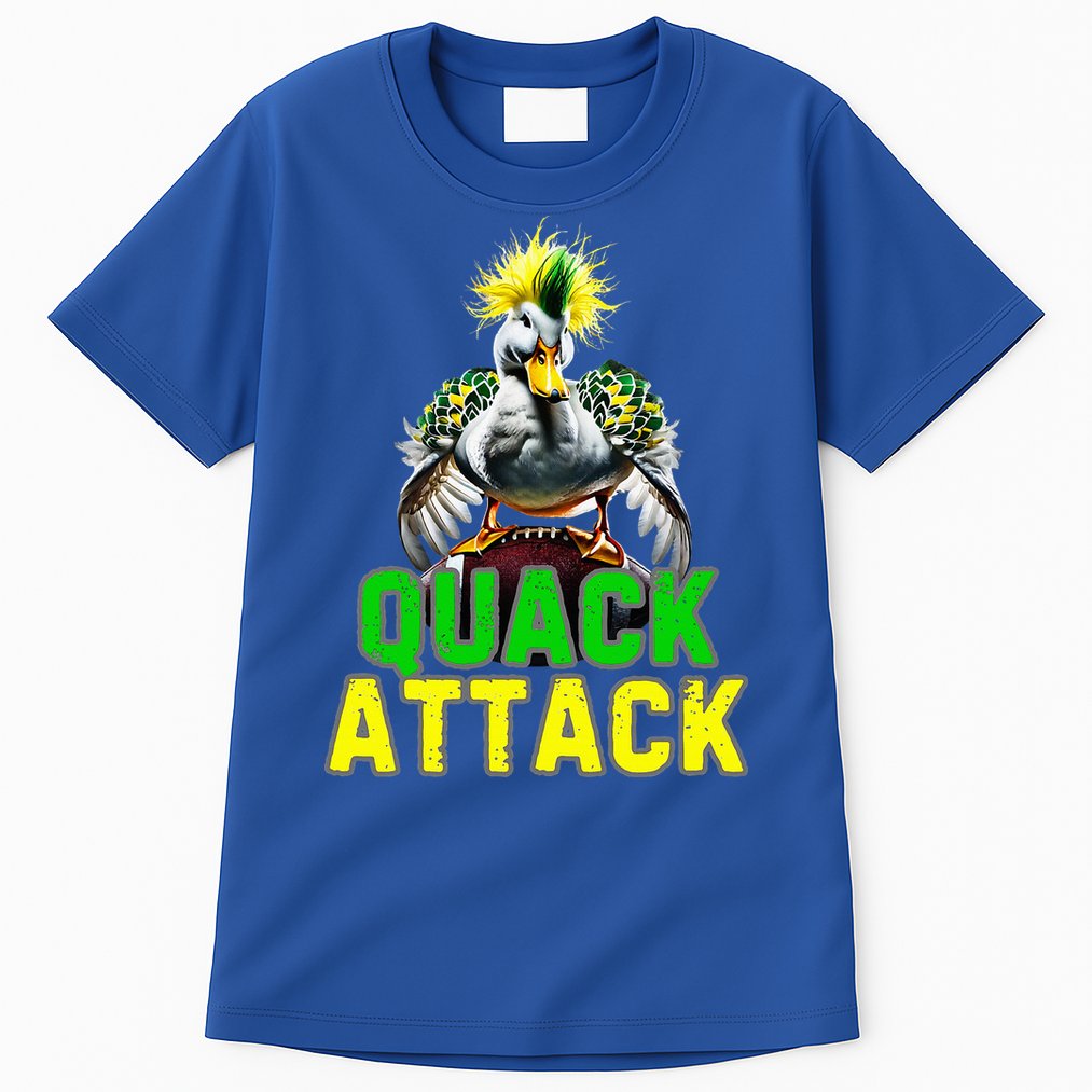 Quack Attack By Angry White Green And Yellow Duck Tall T-Shirt
