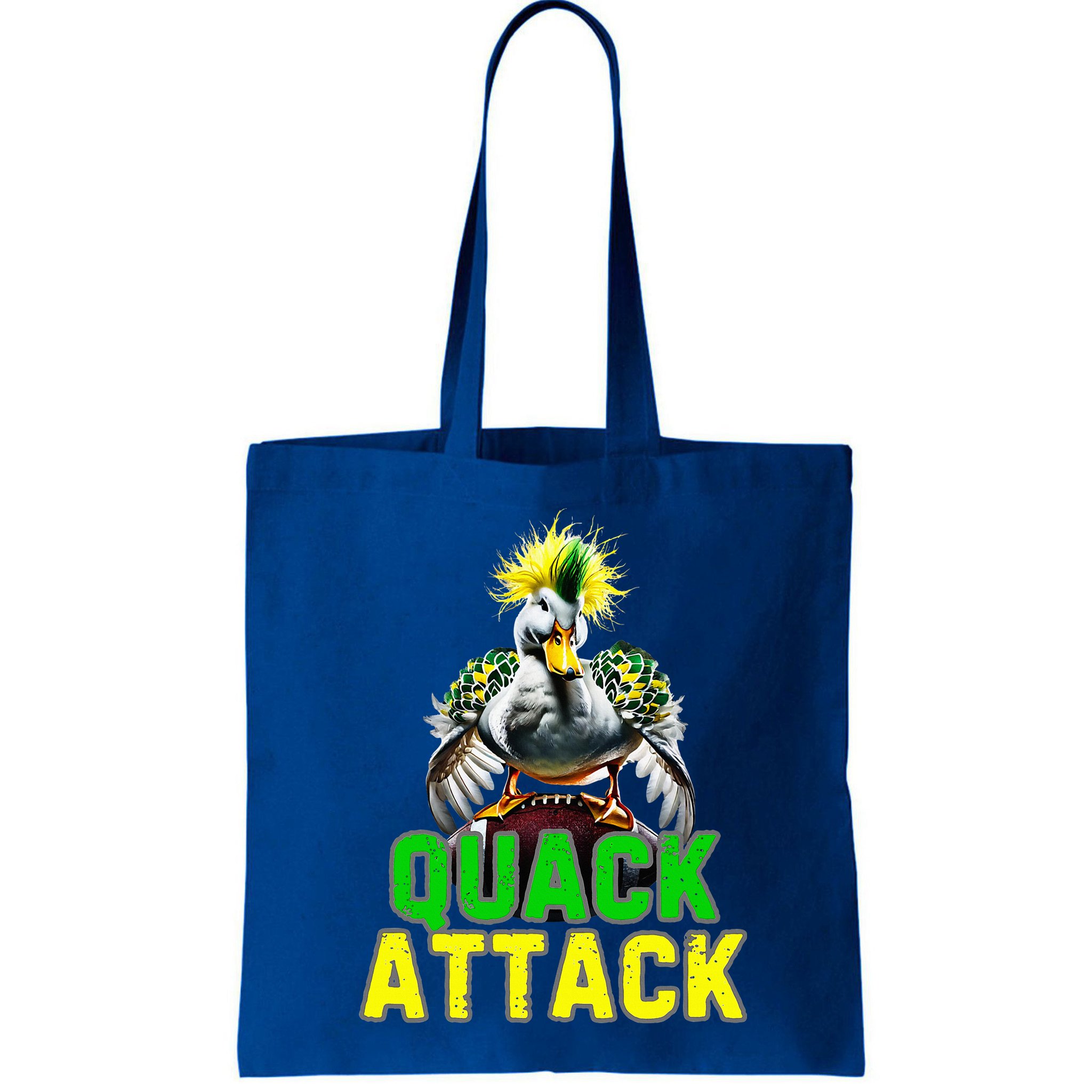 Quack Attack By Angry White Green And Yellow Duck Bag