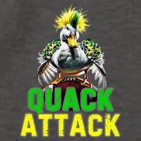 Quack Attack By Angry White Green And Yellow Duck Vector Backpack
