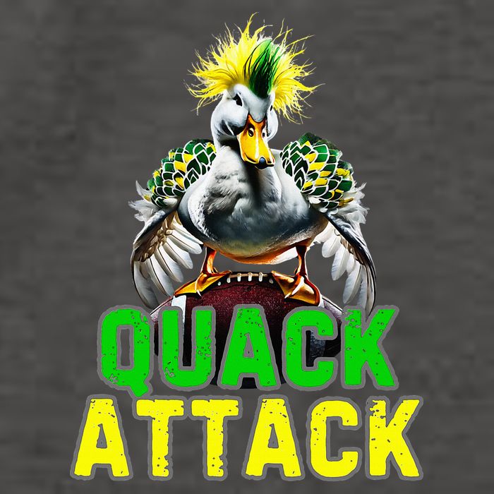 Quack Attack By Angry White Green And Yellow Duck Vector Backpack