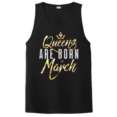 Queens Are Born In March Birthday Gift Wo PosiCharge Competitor Tank