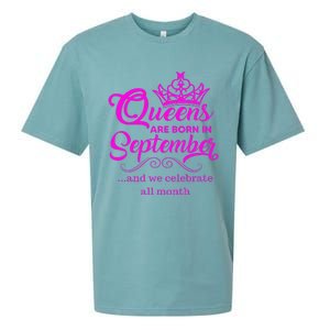 Queens Are Born in September and We Celebrate all Month Sueded Cloud Jersey T-Shirt