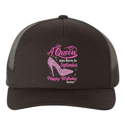 Queens Are Born In September Gift Funny September Birthday Yupoong Adult 5-Panel Trucker Hat