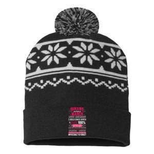 Queens Are Born in March USA-Made Snowflake Beanie