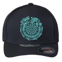 Quetzalcoatl Aztec Dragon God Flexfit Unipanel Trucker Cap