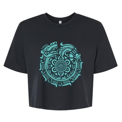 Quetzalcoatl Aztec Dragon God Bella+Canvas Jersey Crop Tee