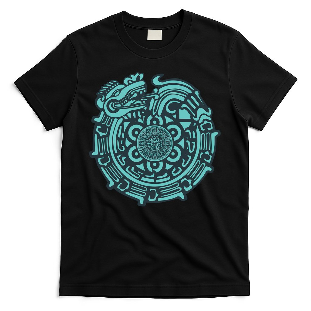Quetzalcoatl Aztec Dragon God T-Shirt