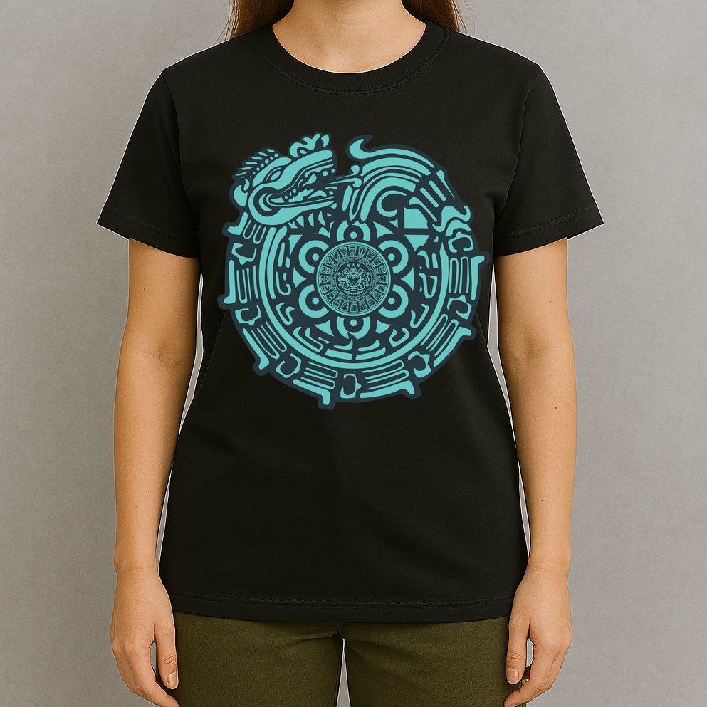 Quetzalcoatl Aztec Dragon God T-Shirt