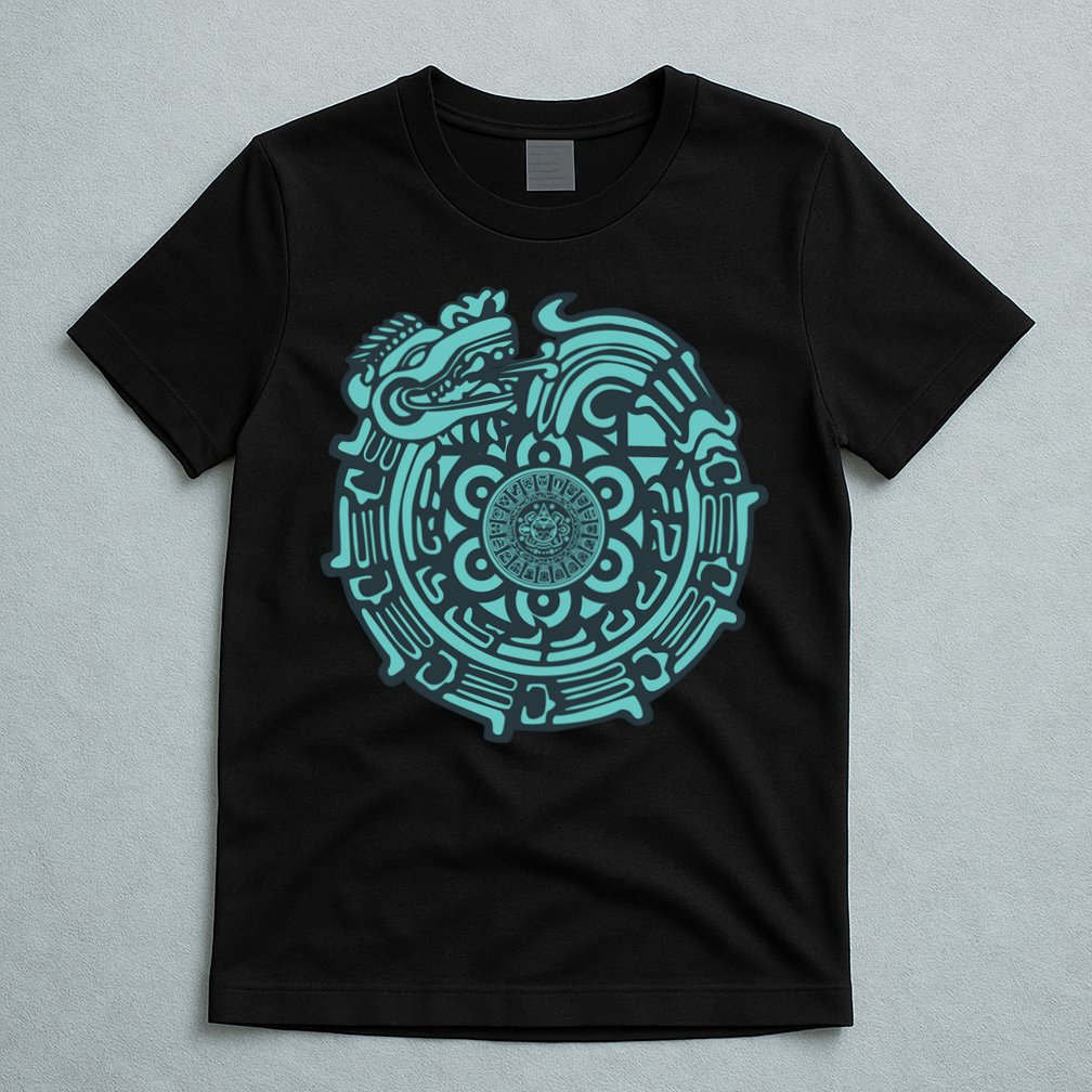 Quetzalcoatl Aztec Dragon God T-Shirt