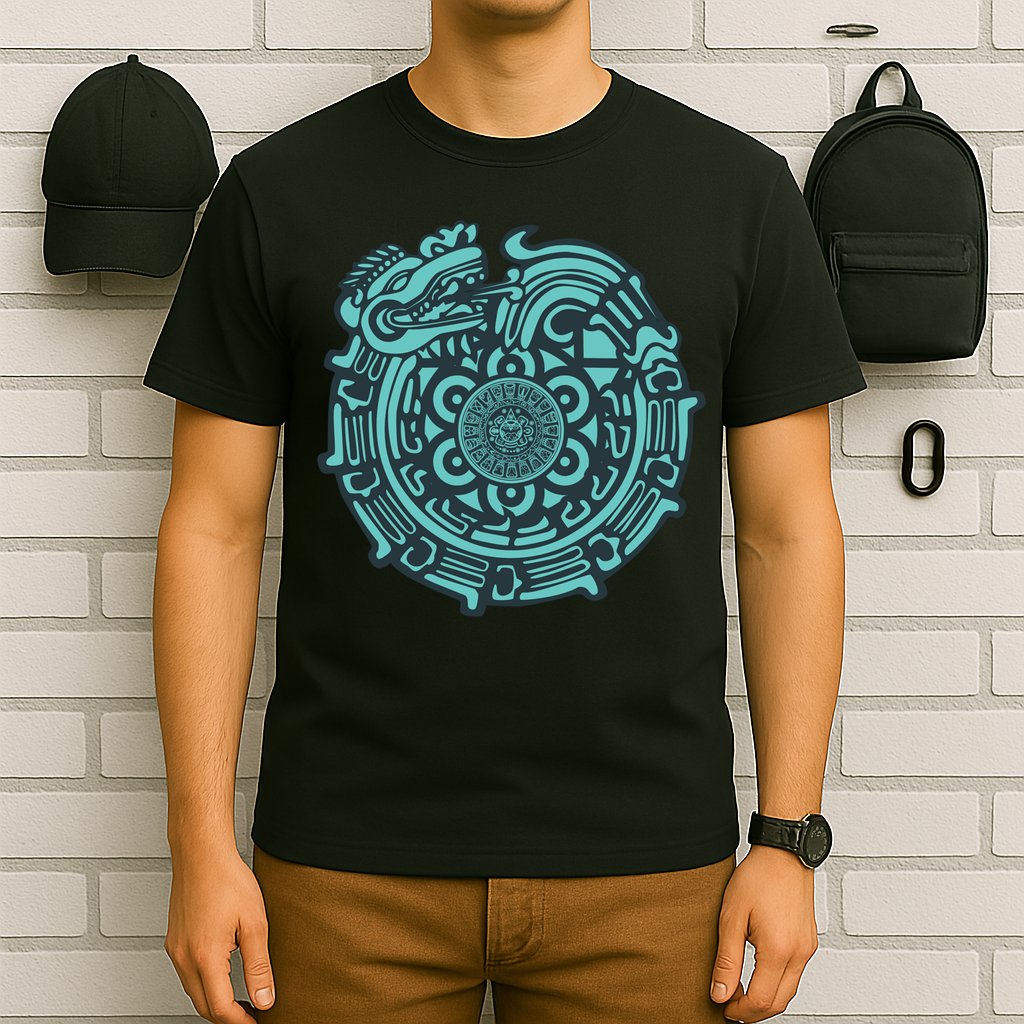 Quetzalcoatl Aztec Dragon God T-Shirt