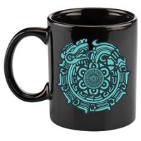 Quetzalcoatl Aztec Dragon God 11oz C Handle Ceramic Mug