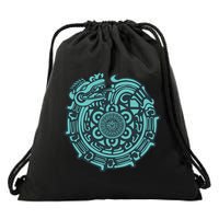 Quetzalcoatl Aztec Dragon God Drawstring Bag