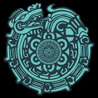 Quetzalcoatl Aztec Dragon God Drawstring Bag