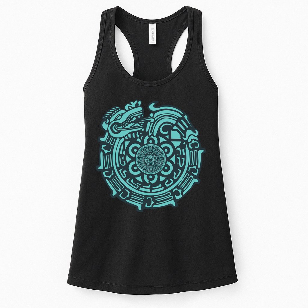 Quetzalcoatl Aztec Dragon God Womens Tank Top