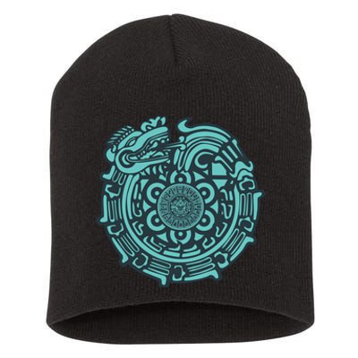 Quetzalcoatl Aztec Dragon God Short Acrylic Beanie