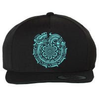 Quetzalcoatl Aztec Dragon God Wool Snapback Cap