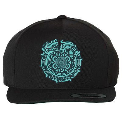 Quetzalcoatl Aztec Dragon God Wool Snapback Cap