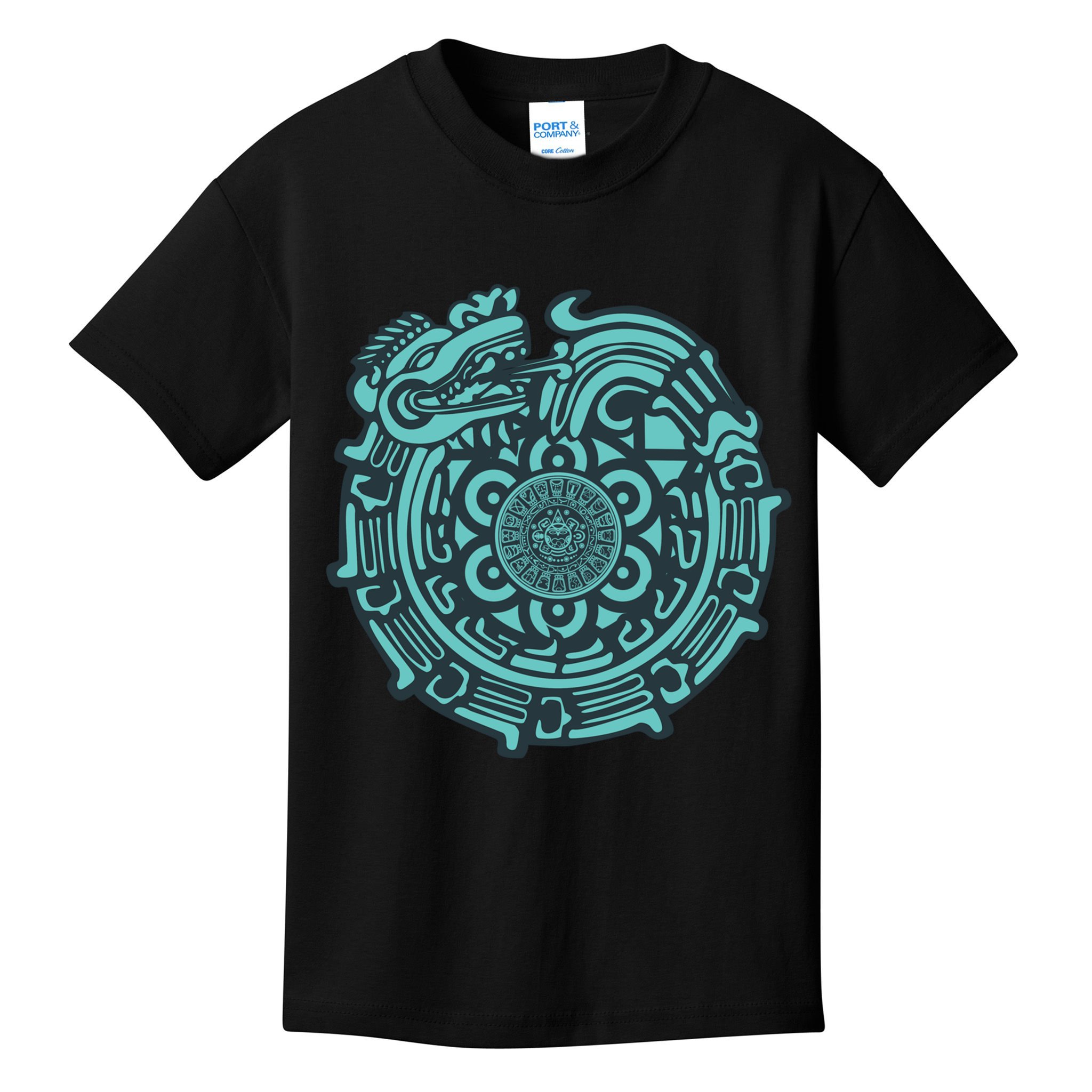 Quetzalcoatl Aztec Dragon God Kids T-Shirt