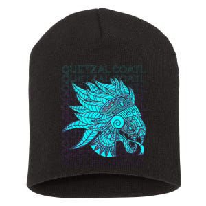 Quetzalcoatl Aztec Feathered Serpent Mayan Inca Toltec Short Acrylic Beanie