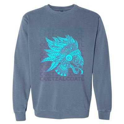 Quetzalcoatl Aztec Feathered Serpent Mayan Inca Toltec Garment-Dyed Sweatshirt