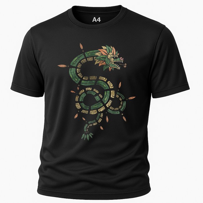 Quetzalcoatl Aztec Feathered Serpent Mayan Inca Toltec Cooling Performance Crew T-Shirt