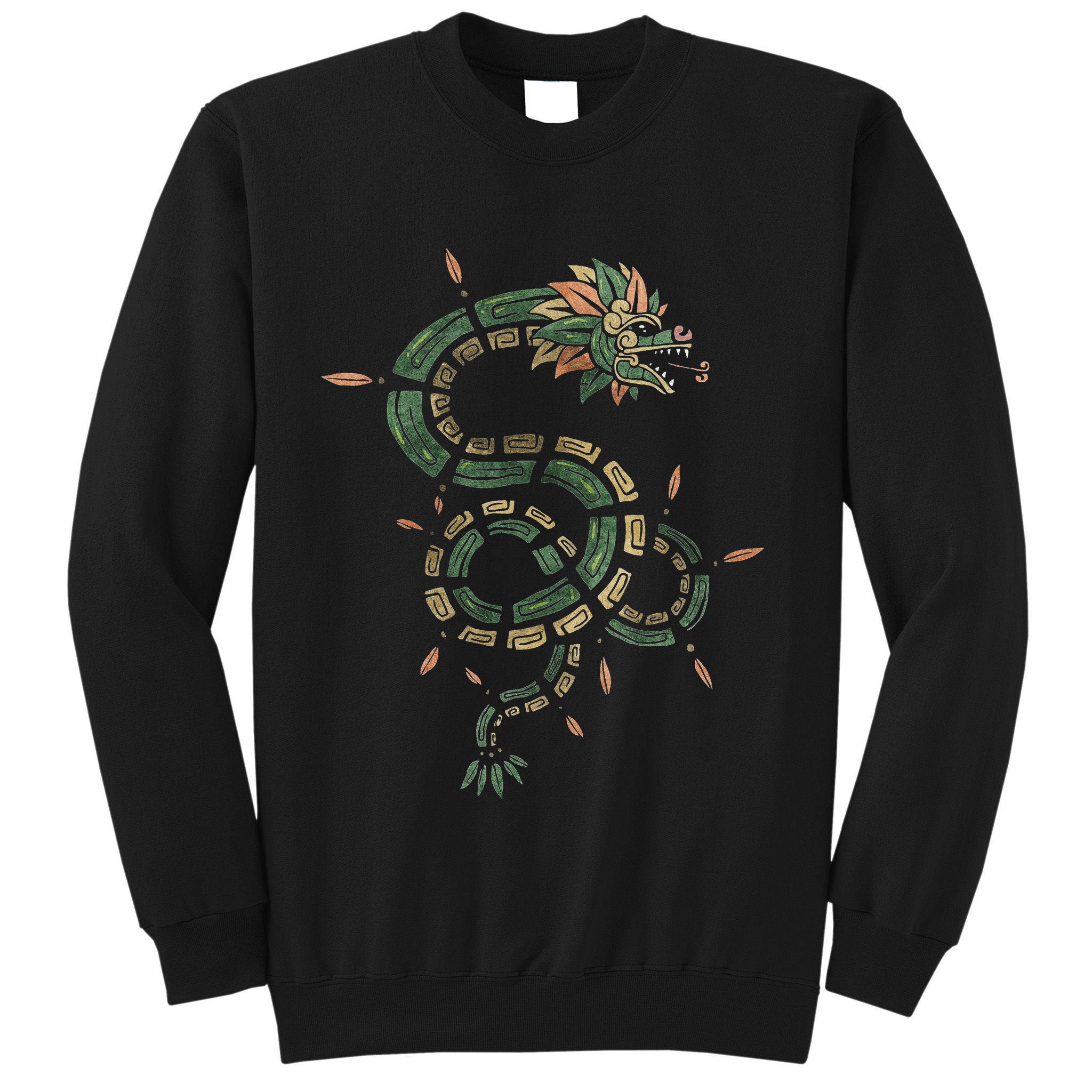 Quetzalcoatl Aztec Feathered Serpent Mayan Inca Toltec Sweatshirt
