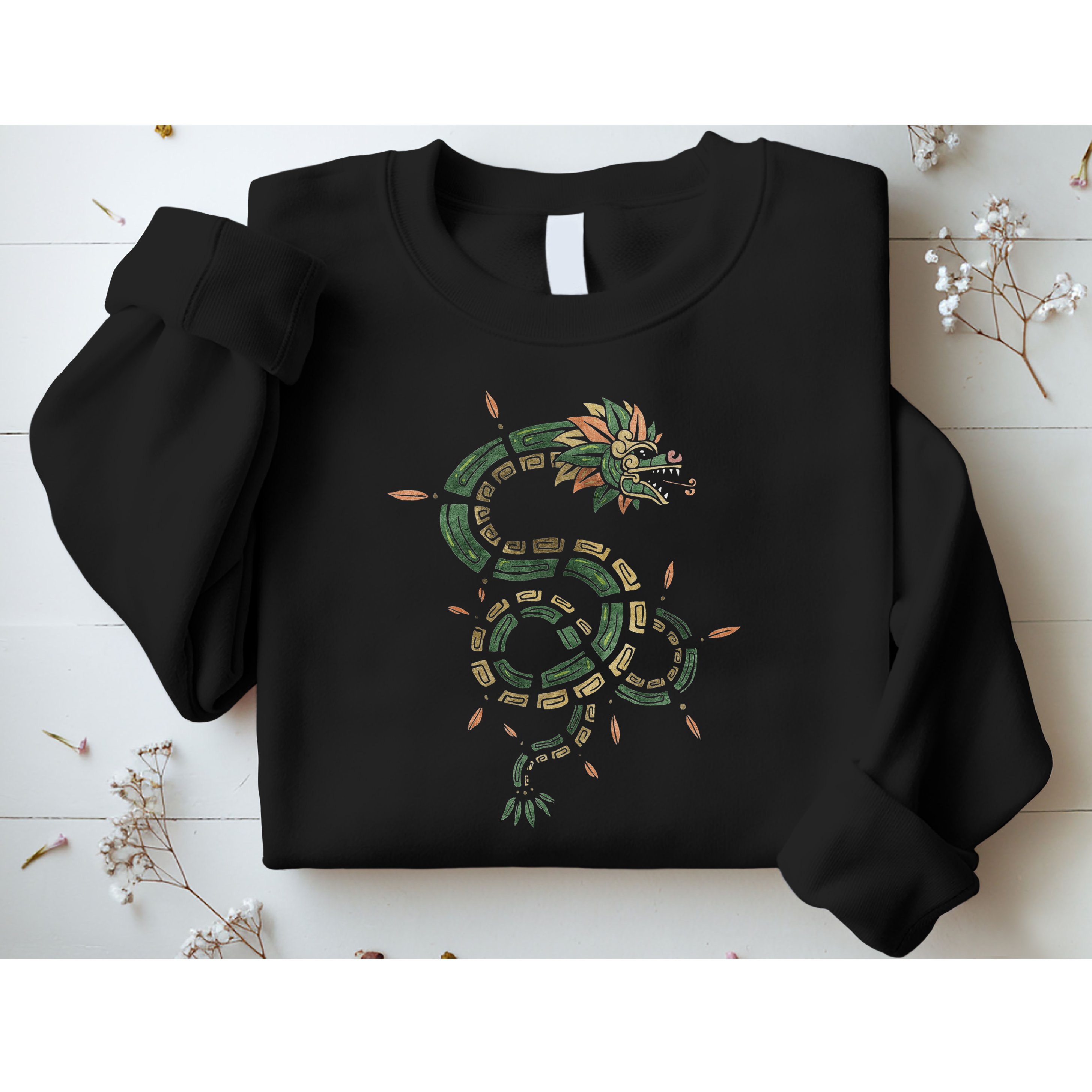 Quetzalcoatl Aztec Feathered Serpent Mayan Inca Toltec Sweatshirt