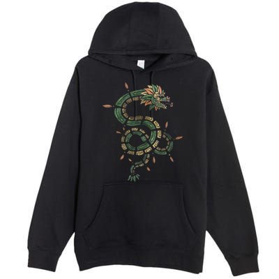 Quetzalcoatl Aztec Feathered Serpent Mayan Inca Toltec Premium Pullover Hoodie