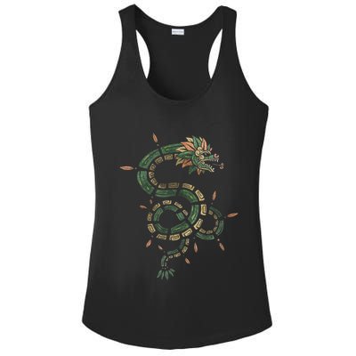 Quetzalcoatl Aztec Feathered Serpent Mayan Inca Toltec Ladies PosiCharge Competitor Racerback Tank