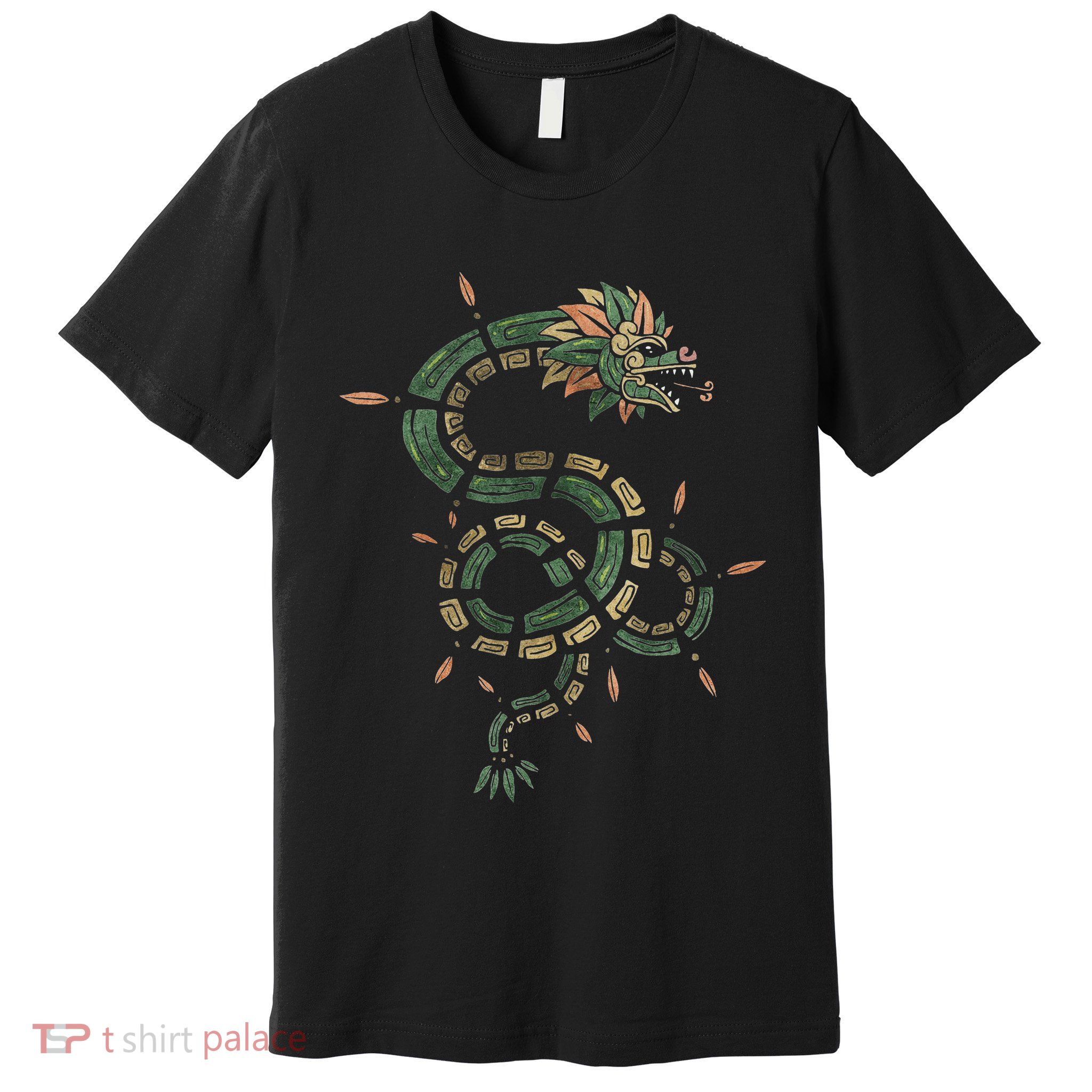 Quetzalcoatl Aztec Feathered Serpent Mayan Inca Toltec Premium T-Shirt