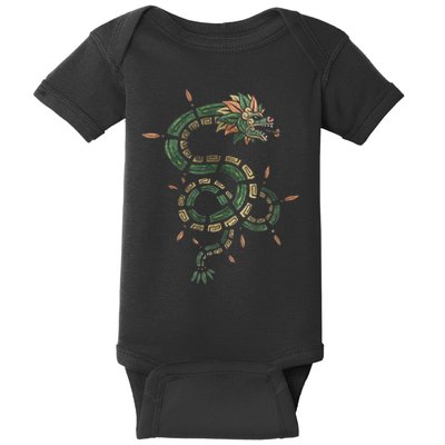 Quetzalcoatl Aztec Feathered Serpent Mayan Inca Toltec Baby Bodysuit